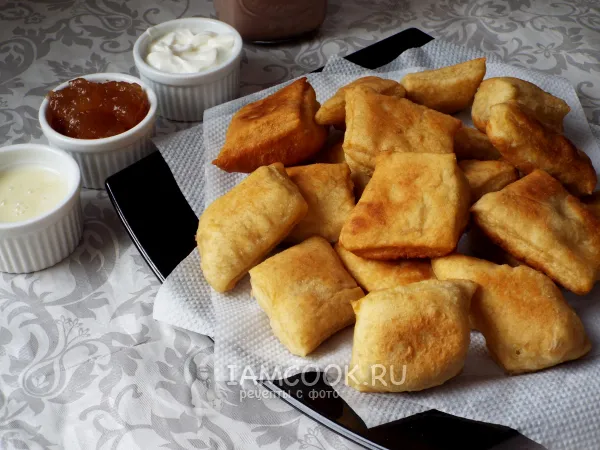 Фото готового блюда: Жареные пустышки на кефире на сковороде