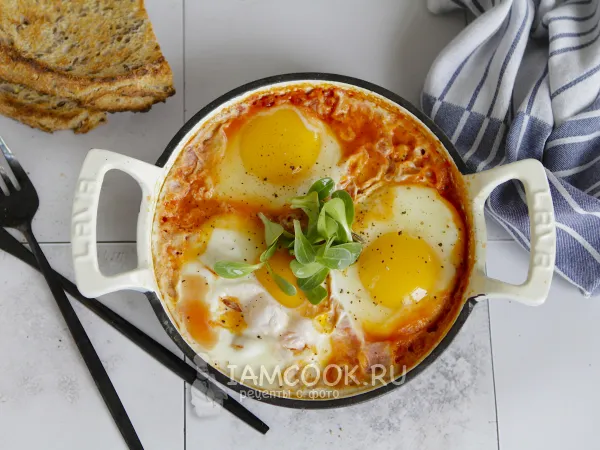 Фото блюда: Яичница по-мексикански