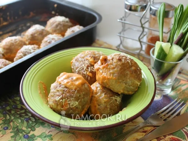 Фото готового блюда: Тефтели мясные в сметанно-томатном соусе