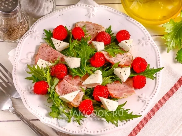 Фото блюда: Малиновый салат