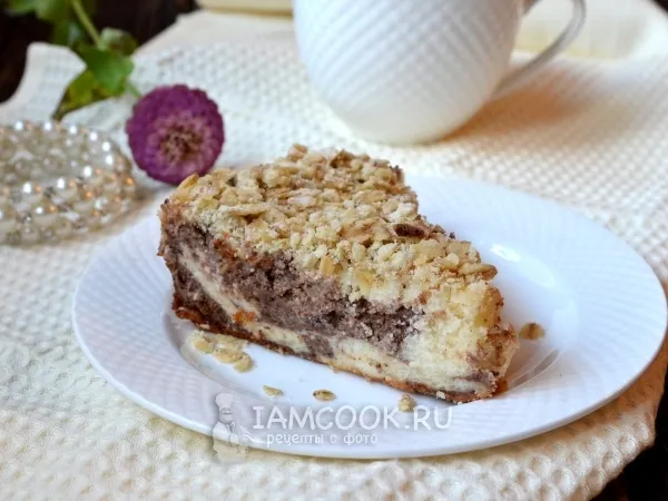 Фото блюда: Мраморная творожная запеканка