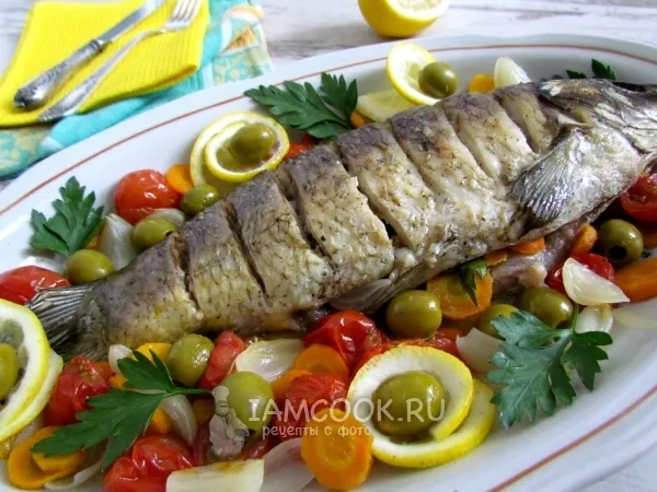 Фото блюда: Карп, запеченный в фольге