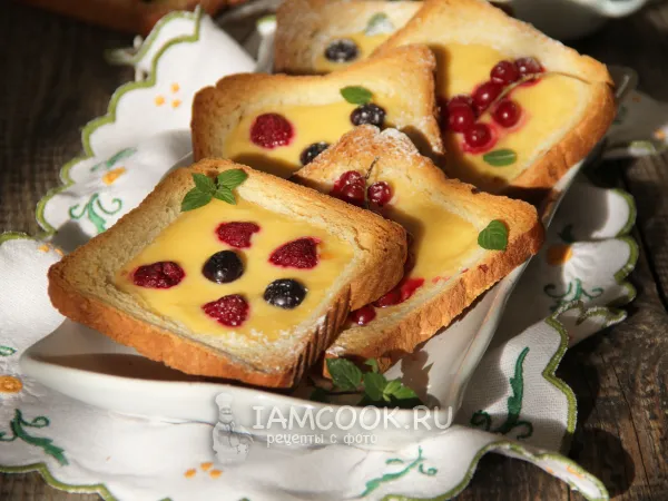 Фото готового блюда: Йогуртовые тосты