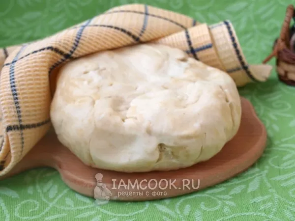 Фото блюда: Тесто для чебуреков на воде и маргарине