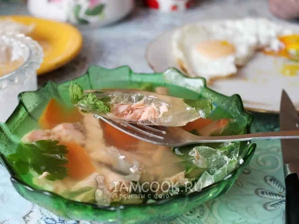 Фото готового блюда: Заливное из семги