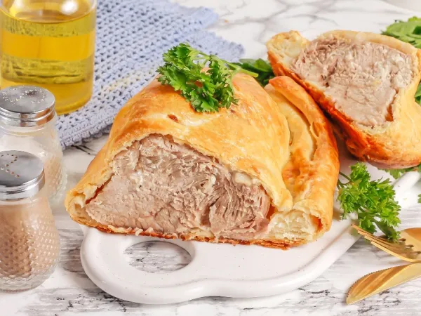 Фото блюда: Буженина в тесте, запеченная в духовке