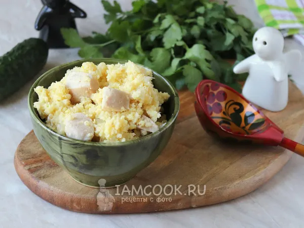 Фото блюда: Пшенная каша с курицей в мультиварке