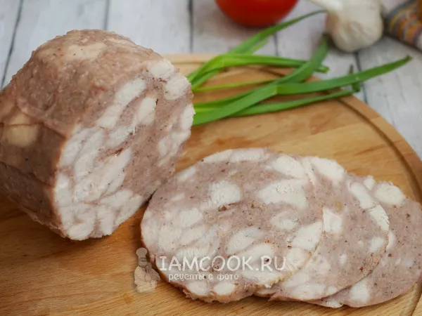 Фото блюда: Ветчина из индейки и курицы