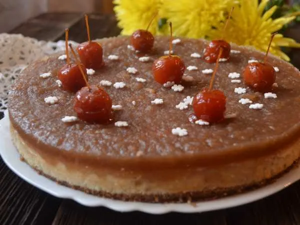 Фото блюда: Творожно-яблочный торт