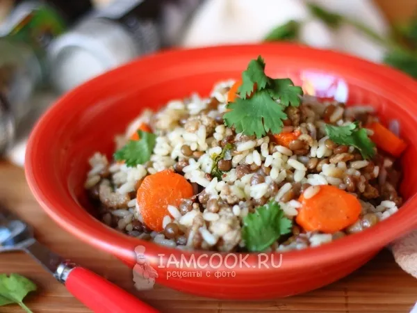 Фото готового блюда: Плов из чечевицы