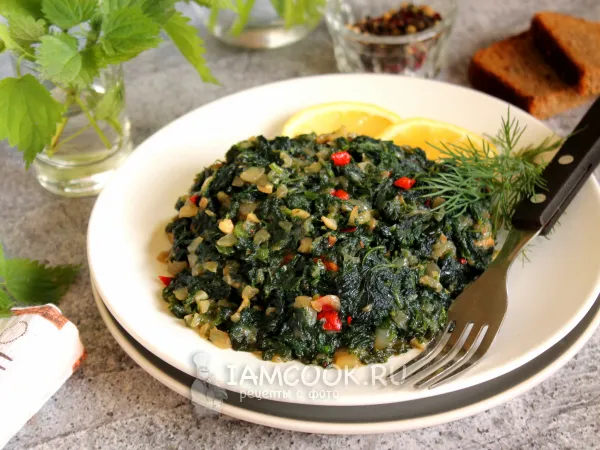 Фото готового блюда: Тушеная крапива