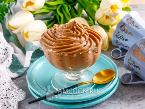 Фото готового блюда: Шоколадный крем пломбир