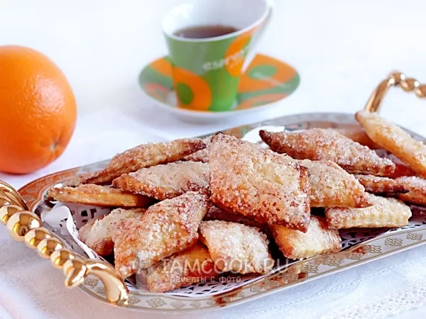 Фото готового блюда: Слоеное печенье в сахаре