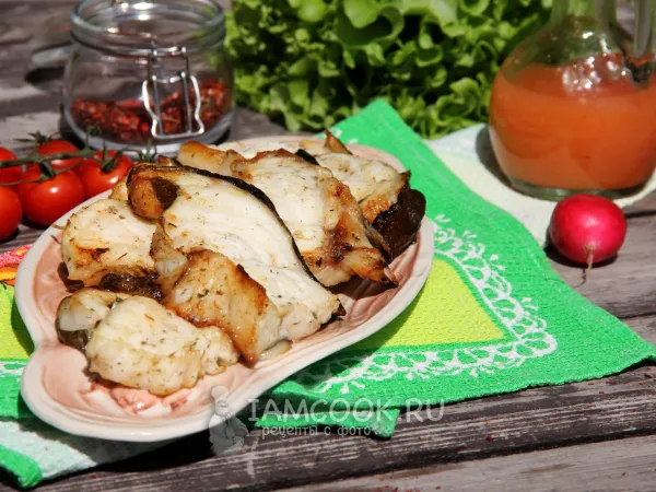 Фото блюда: Зубатка на мангале (на решетке)