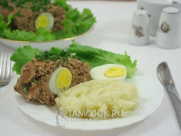Фото блюда: Рулет из фарша с яйцом