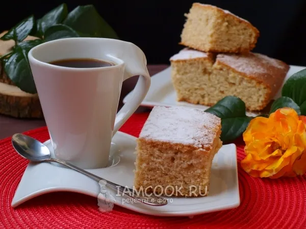 Фото готового блюда: Манник на кефире без яиц