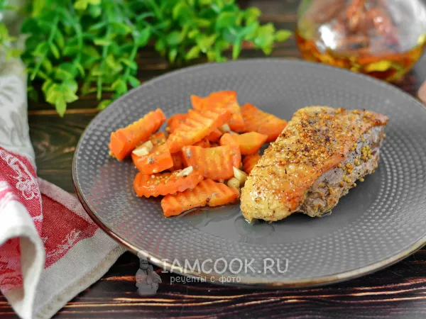 Фото блюда: Утиная грудка в рукаве в духовке