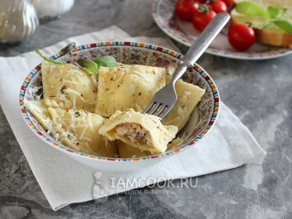 Фото блюда: Равиоли с уткой