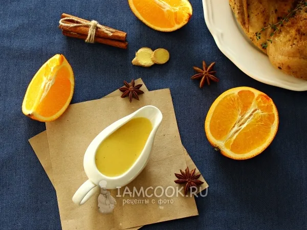 Фото блюда: Имбирно-апельсиновый соус к мясу