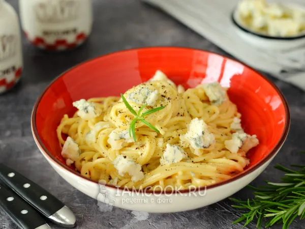 Фото блюда: Паста с сыром с голубой плесенью