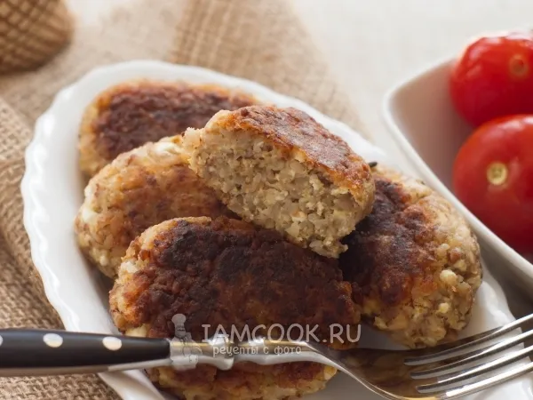 Фото блюда: Котлеты из гречки и творога