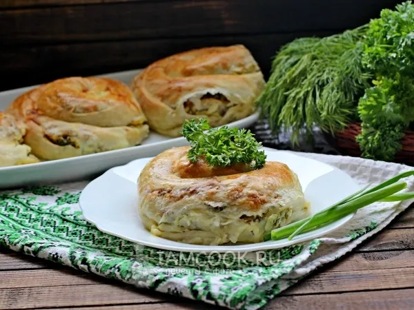 Фото готового блюда: Молдавская вертута с творогом