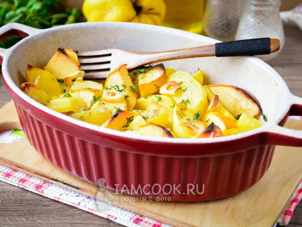 Фото готового блюда: Картошка с айвой