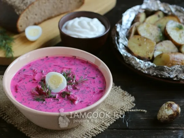 Фото блюда: Свекольник с запеченной свеклой и картофелем