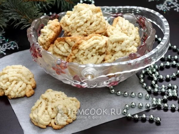 Фото готового блюда: Печенье «Хризантема»