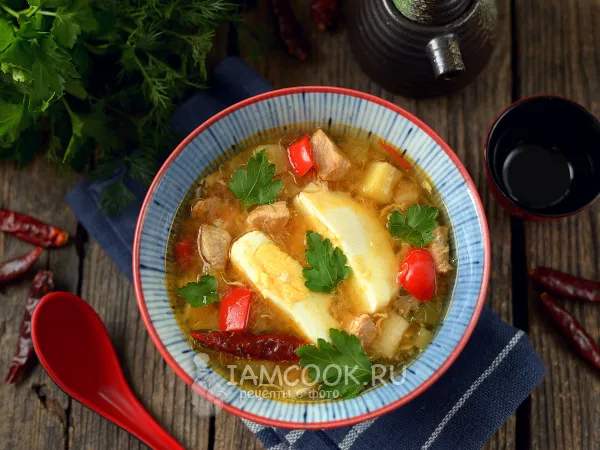 Фото готового блюда: Пуктяй (корейский суп)