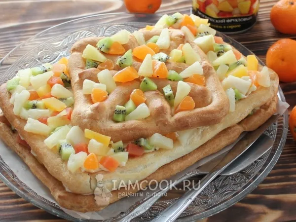 Фото блюда: Торт «Тропиканка» с заварным тестом