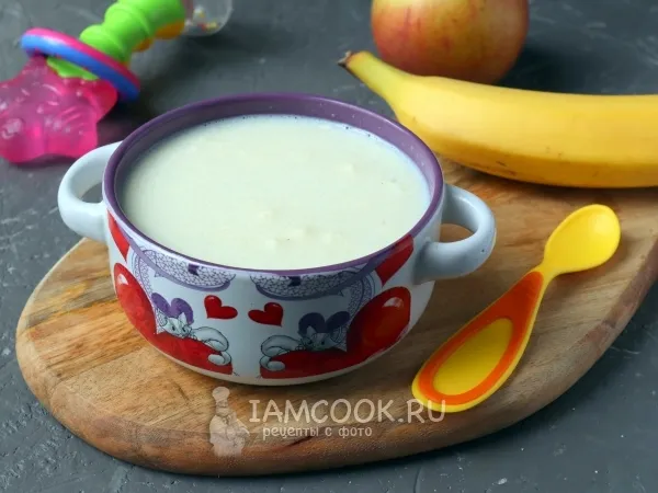 Фото готового блюда: Манная каша с творогом