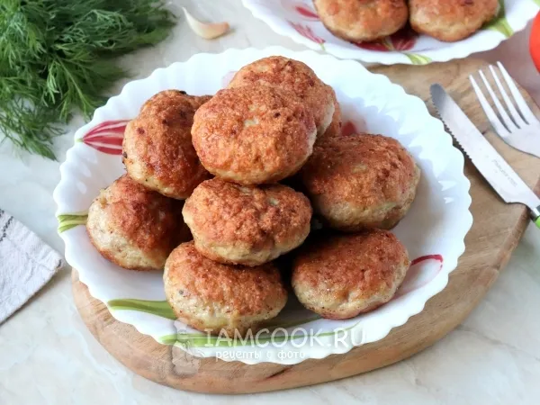 Фото готового блюда: Котлеты из свиной шеи