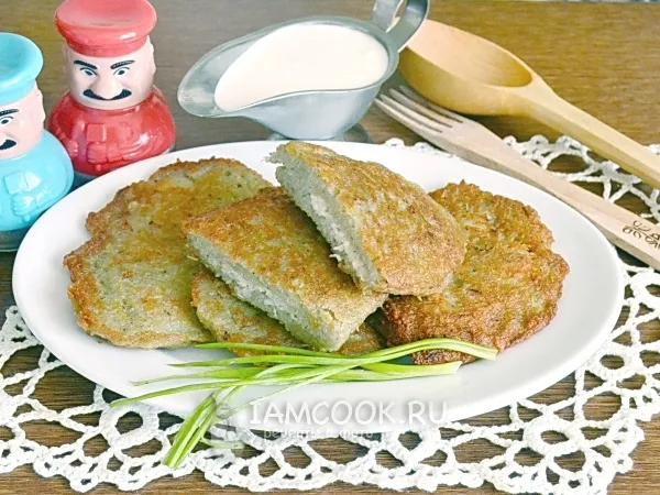 Фото готового блюда: Драники с куриным фаршем
