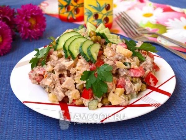 Фото готового блюда: Салат «Боярский»