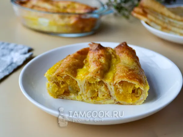 Фото блюда: Запеканка из блинов с тыквой