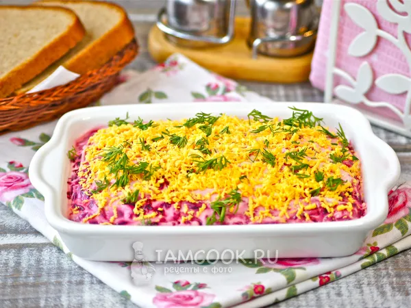 Фото готового блюда: Салат «Курица под шубой»