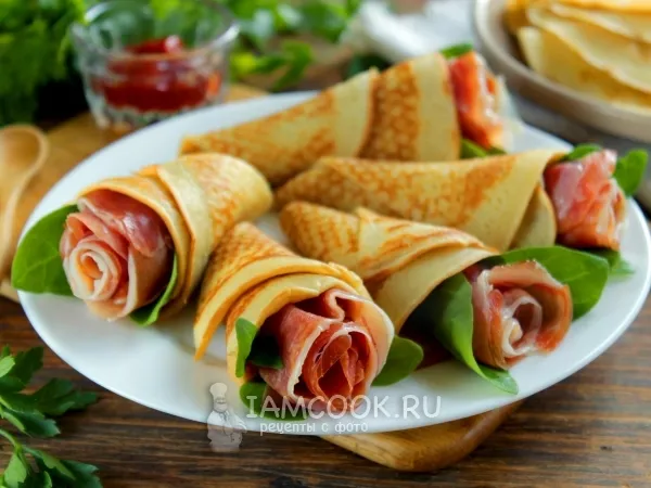 Фото блюда: Блины на айране (с яйцом)