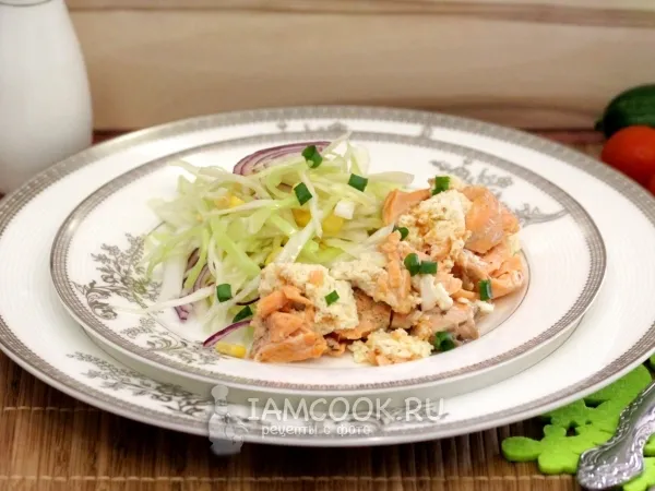 Фото готового блюда: Красная рыба в мультиварке