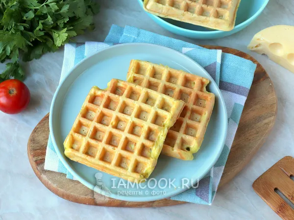 Фото готового блюда: Венские вафли с кабачком