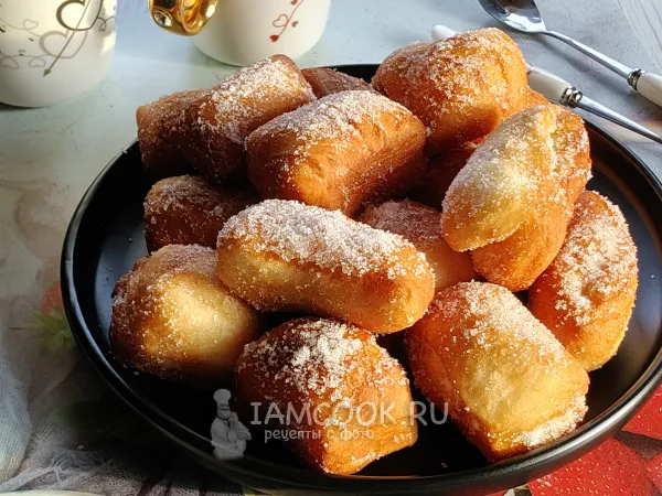 Фото блюда: Пончики в сахаре