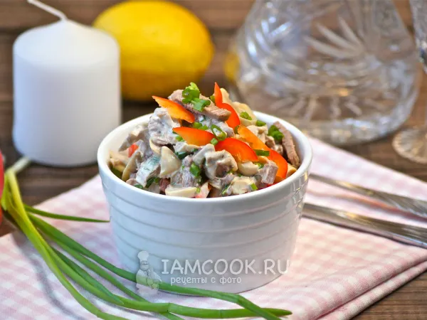 Фото готового блюда: Салат по-строгановски