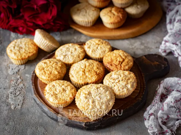 Фото блюда: Овсяные кексы на кефире