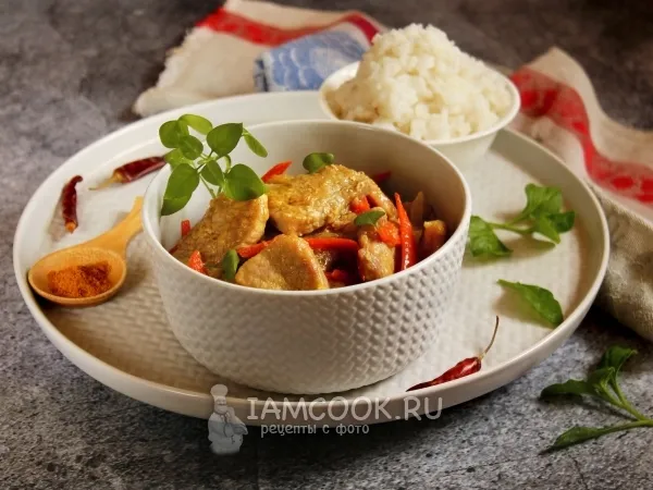 Фото готового блюда: Свинина карри