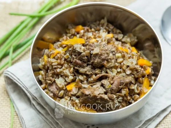 Фото блюда: Гречневая каша с тушенкой по-армейски (солдатская)