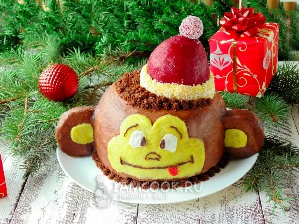 Фото готового блюда: Торт «Обезьянка»