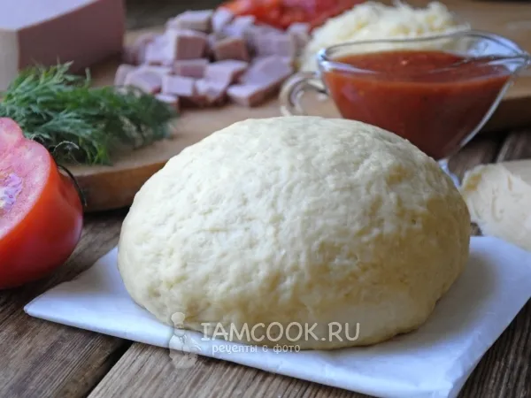 Фото готового блюда: Мягкое тесто для пиццы без дрожжей (+пицца)