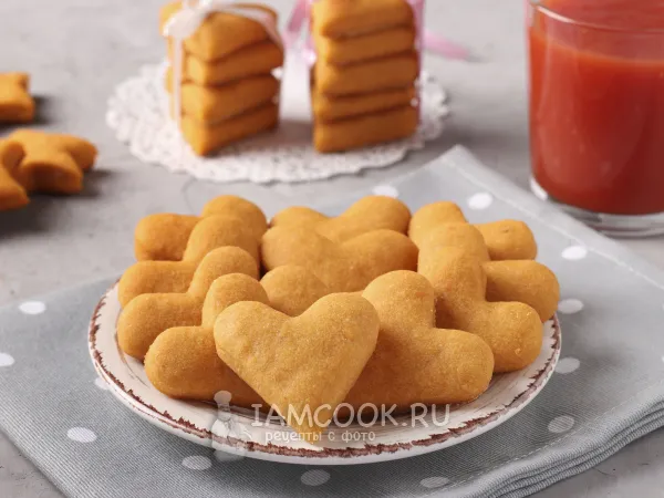 Фото готового блюда: Постное печенье на томатном соке