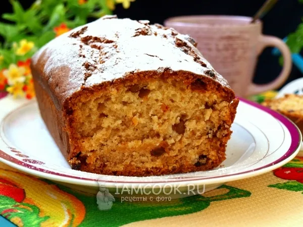 Фото готового блюда: Кекс на кефире без яиц