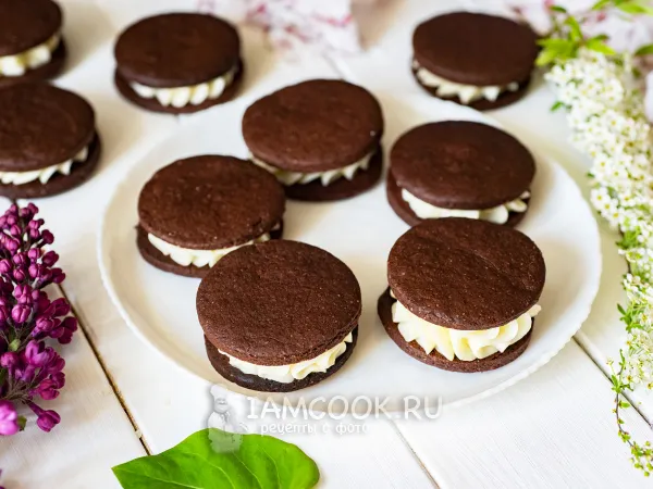 Фото готового блюда: Шоколадное печенье сэндвичи (с прослойкой)